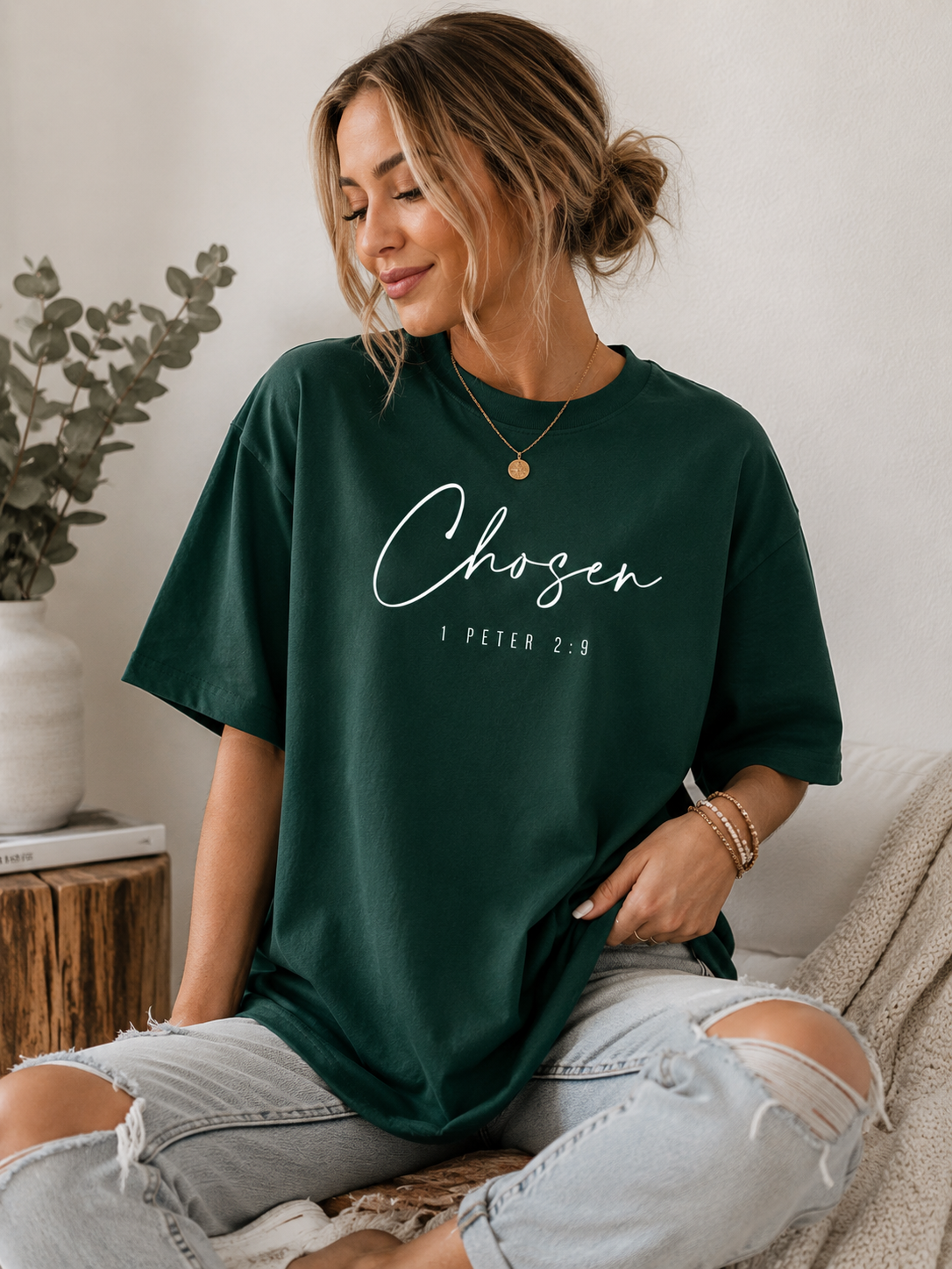 Chosen Christian T-Shirt | 1 Peter 2:9 Faith Based Graphic Tee