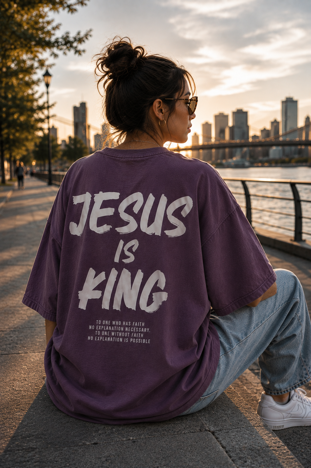 Jesus Is King Christian Graphic Tee | Oversized Faith T-Shirt