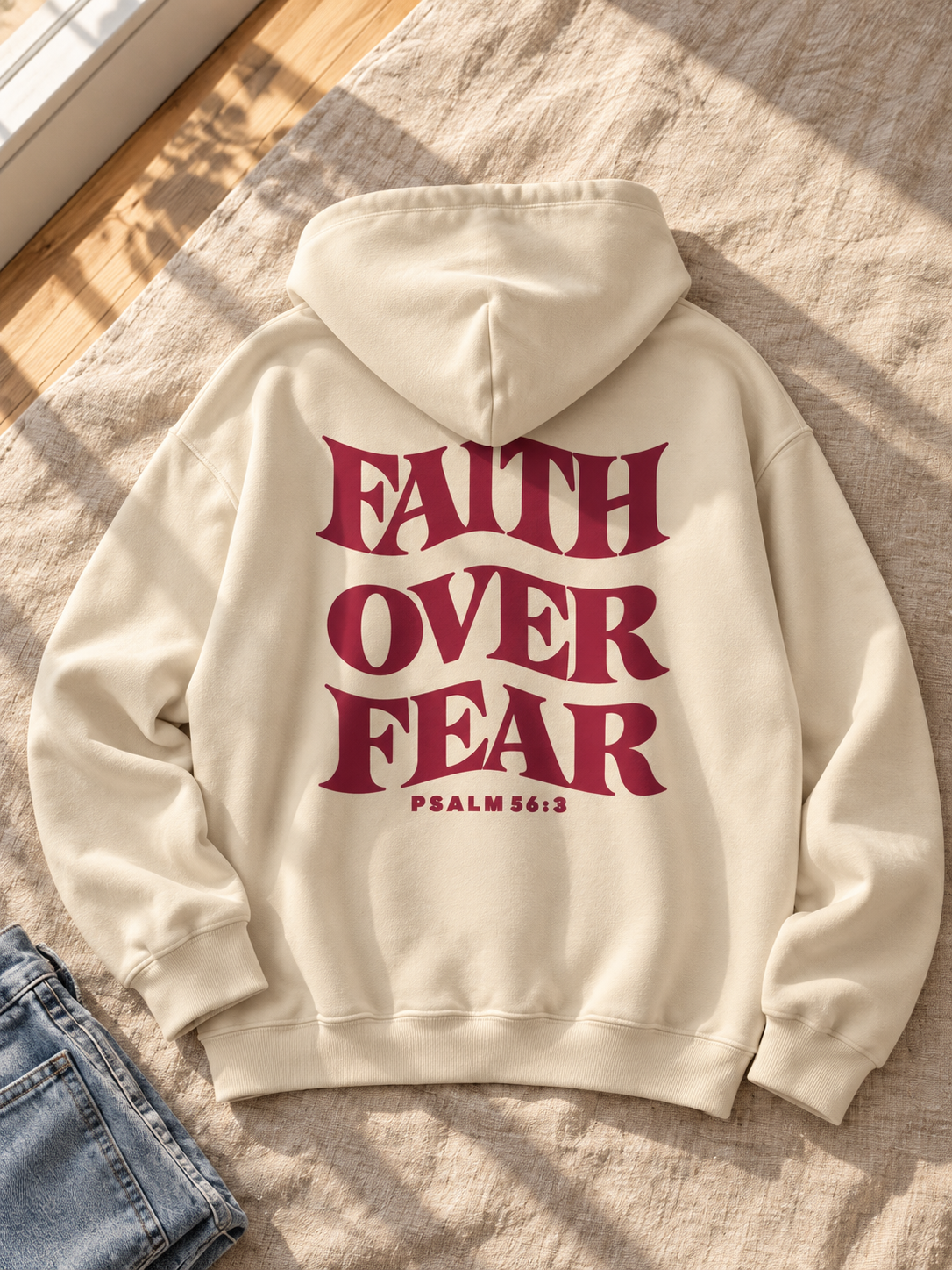 Faith Over Fear Hoodie — Psalm 56:3