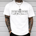 Christian Streetwear T-Shirt: 'God is Good All the Time' with Cross