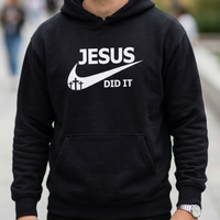 'Jesus Did It' Minimalist Faith Pullover