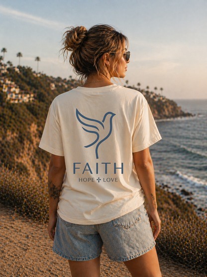 FAITH Hope + Love Christian T-Shirt