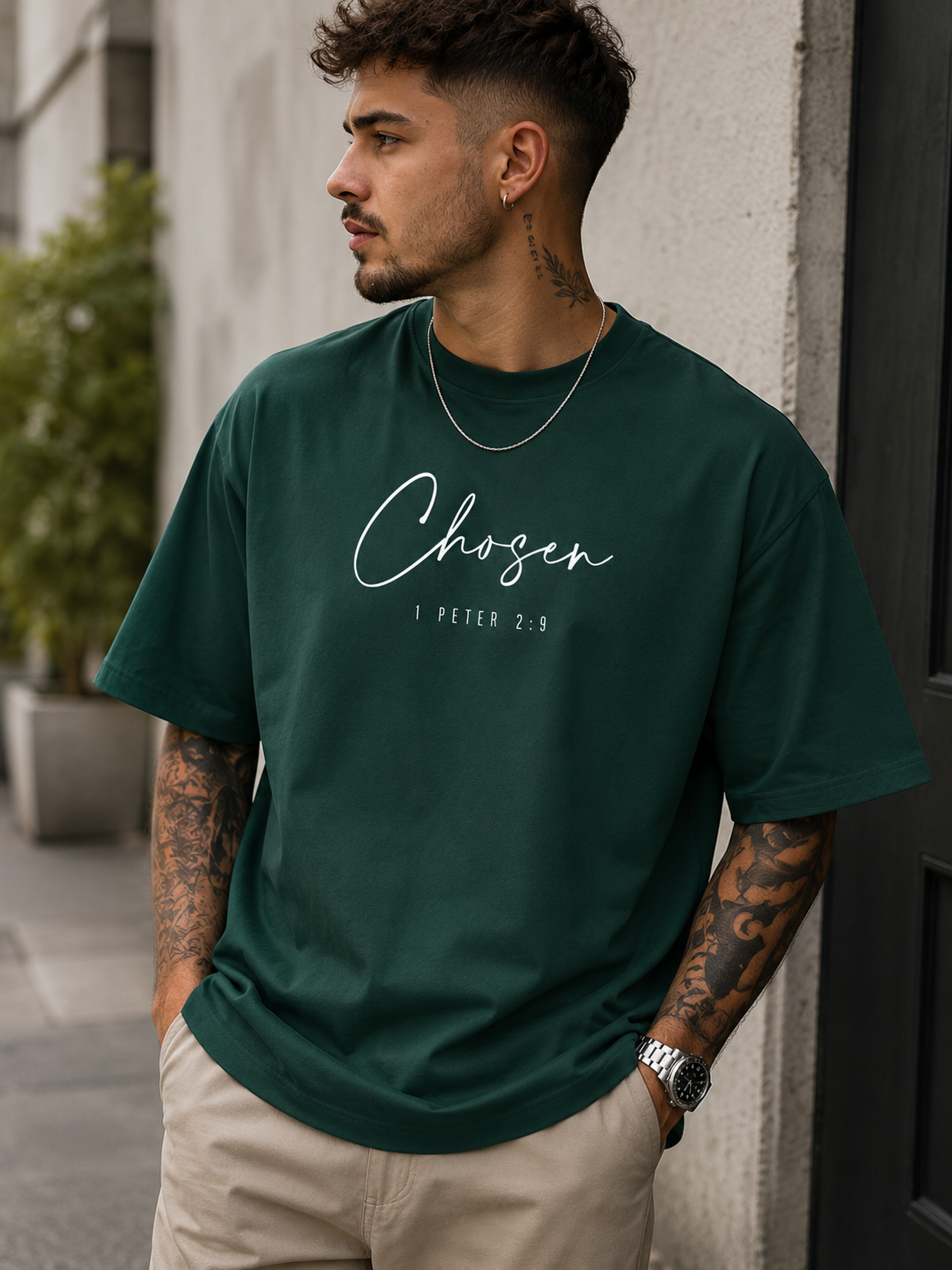 Chosen Christian T-Shirt – 1 Peter 2:9 Faith Tee by Blessed Designs