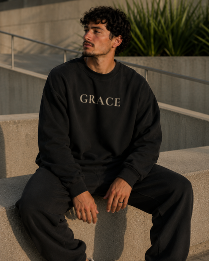 GRACE | Premium Oversized Christian Crewneck