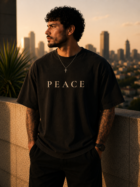 PEACE | John 14:27 Christian Heavyweight T-Shirt