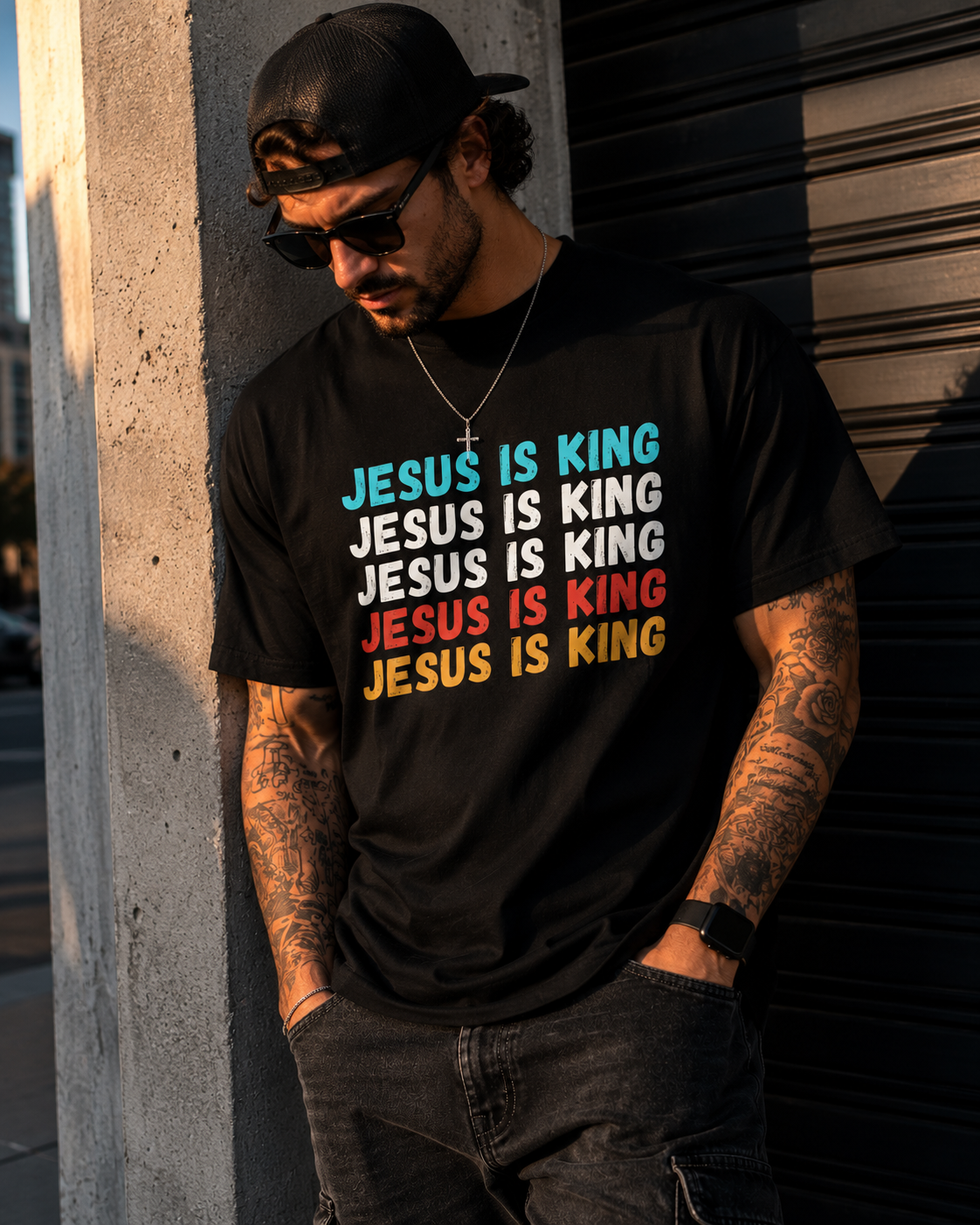 Jesus Is King Christian Graphic Tee | Premium Streetwear Shirt