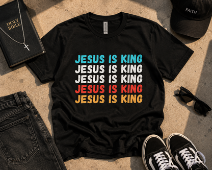Jesus Is King Christian Graphic Tee | Premium Streetwear Shirt