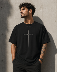 Redeemed Cross Tee — Minimal Christian Graphic Shirt