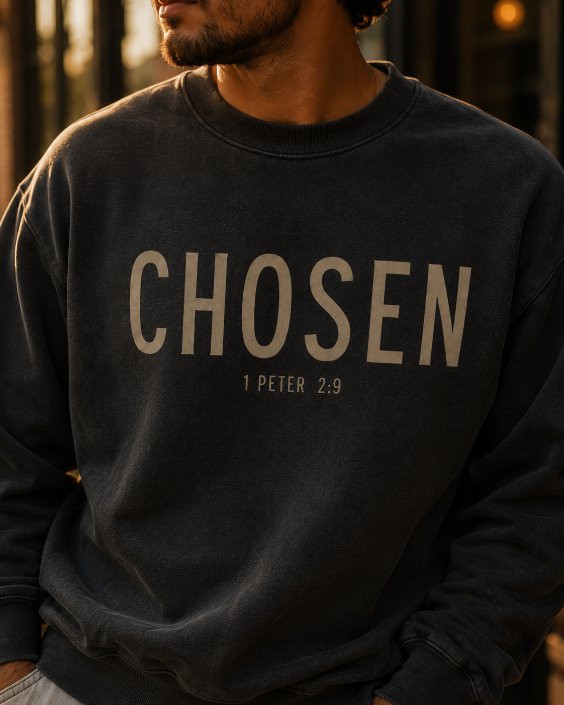 Chosen Crewneck Sweatshirt | 1 Peter 2:9