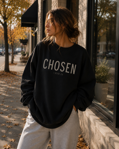 Chosen Crewneck Sweatshirt | 1 Peter 2:9