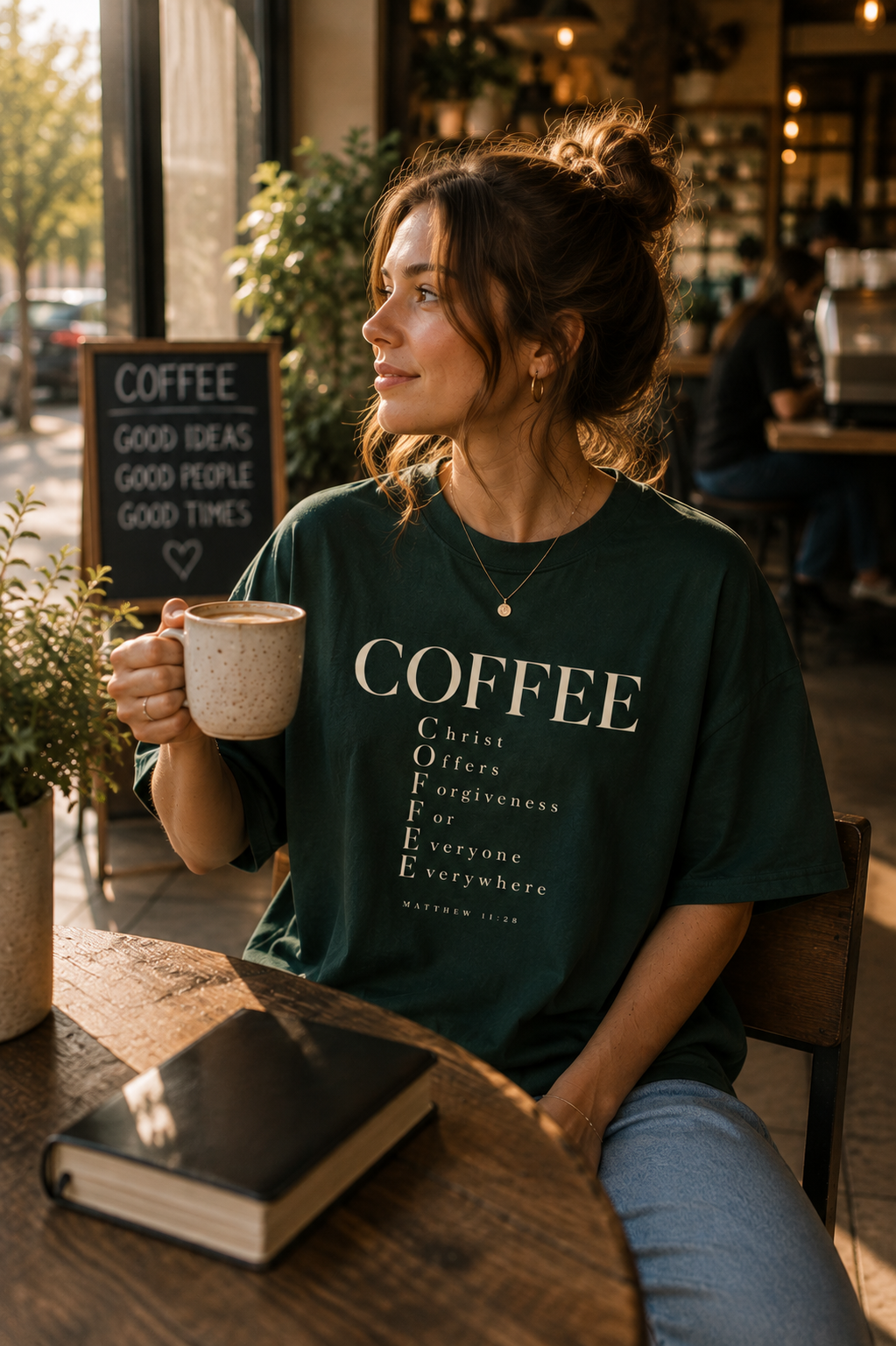COFFEE | Christ Offers Forgiveness For Everyone Everywhere | Oversized Christian Tee