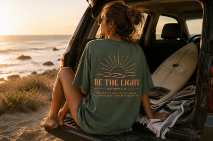 Be the Light Christian T-Shirt | Matthew 5:14 Coastal Faith Tee