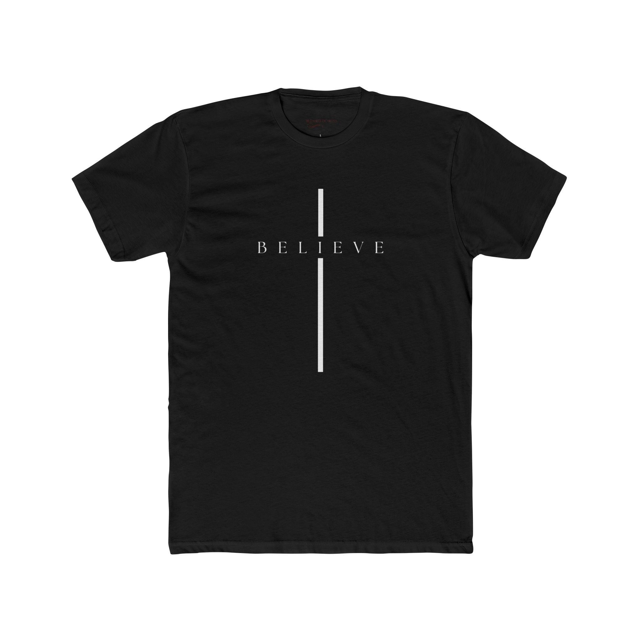Believe Cross T-Shirt — Minimal Faith Graphic Tee