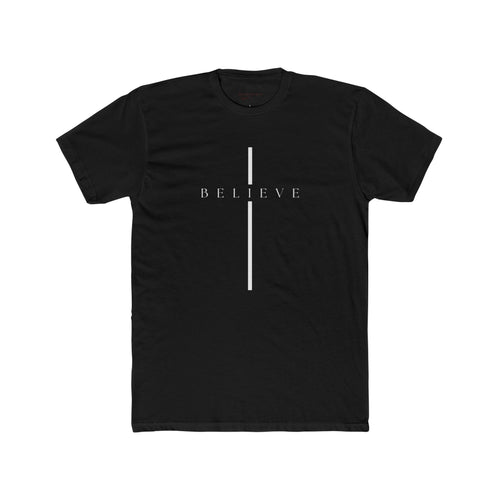 Believe Cross T-Shirt — Minimal Faith Graphic Tee