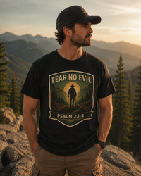 Fear No Evil Shirt | Psalm 23:4 Christian T-Shirt