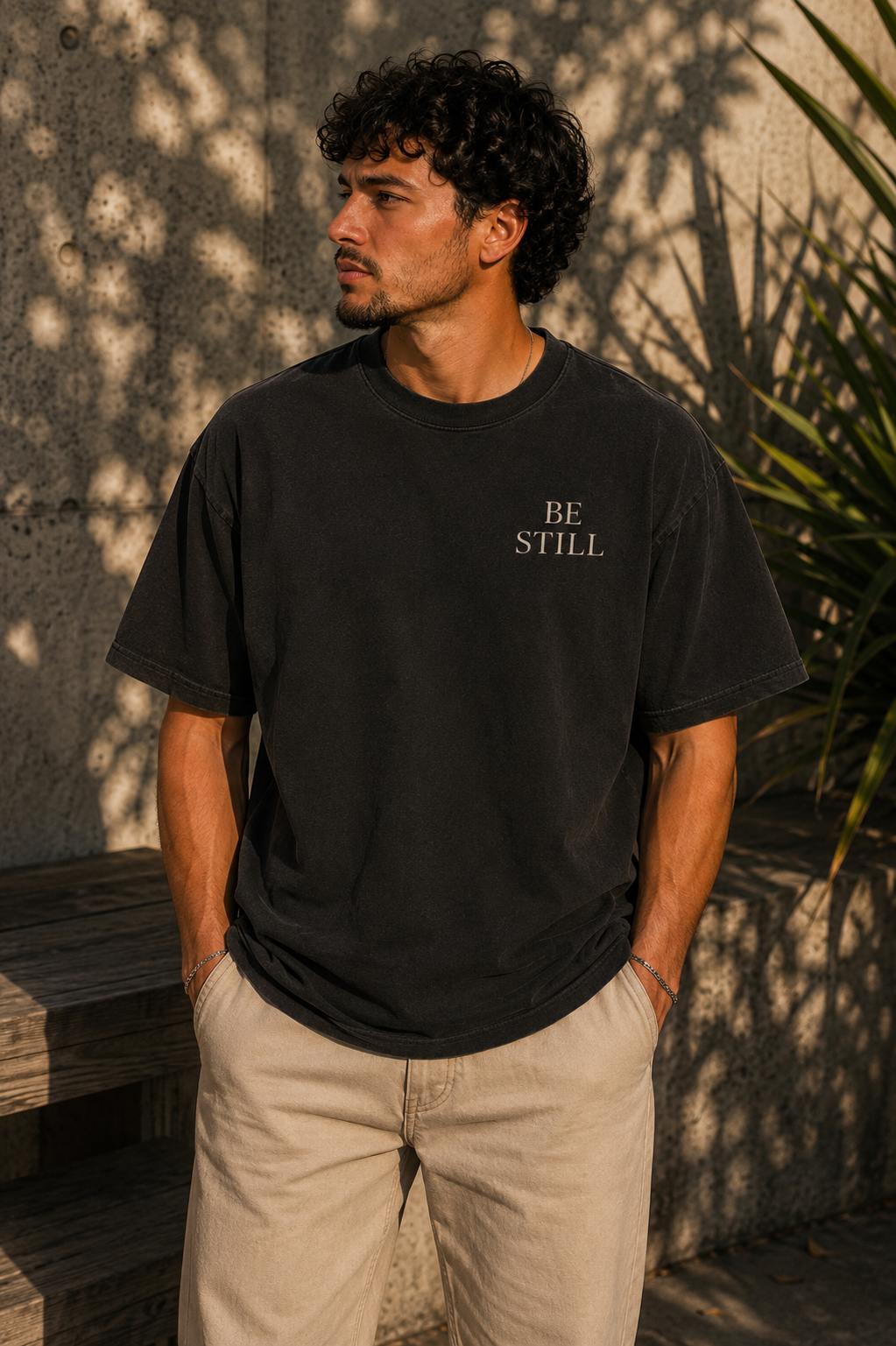 Be Still Tee – Minimal Faith (Psalm 46:10)