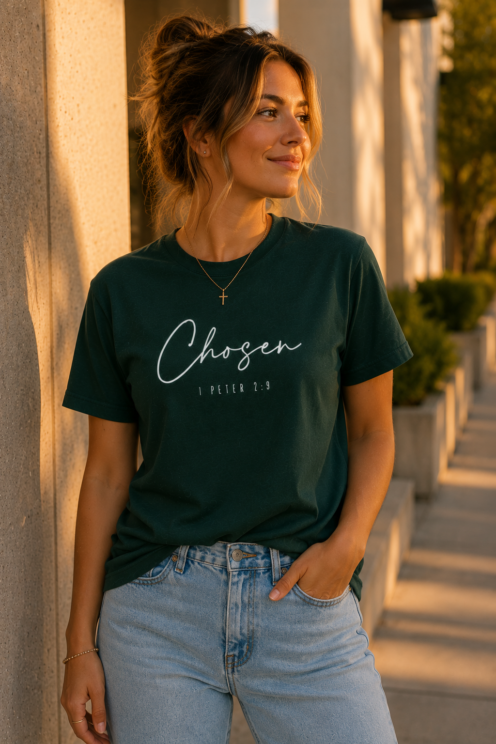 Chosen Christian T-Shirt | 1 Peter 2:9 Faith Based Graphic Tee