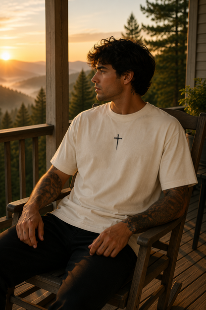 Forged Nail Cross Heavyweight Tee